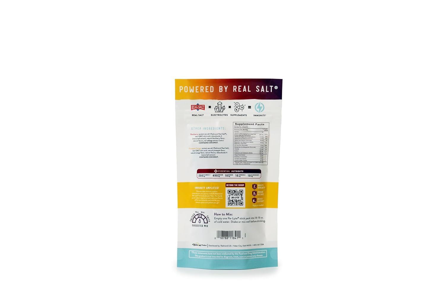 Supercharged Re-Lyte IMMUNITY Drink - Blackberry 15 Stick Box