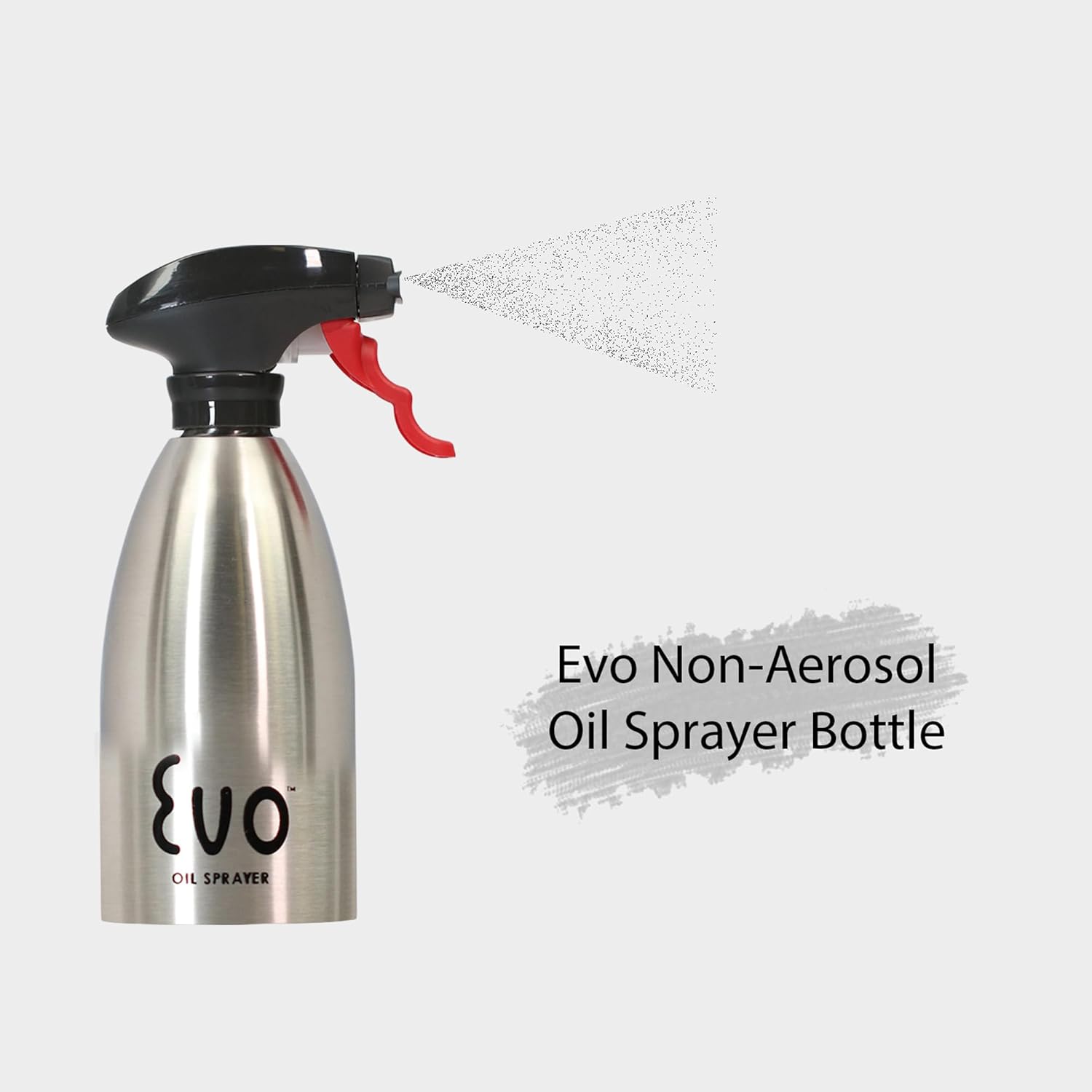EVO Oil Grey Stainless Steel Spray Bottle - 16oz.