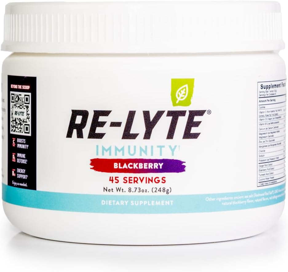 Supercharged Re-Lyte IMMUNITY Drink - Blackberry 8.73 oz. Jar