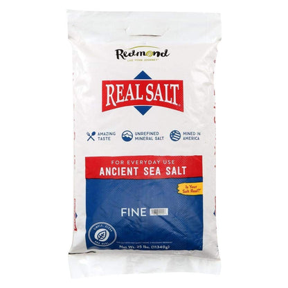 Real Salt-Natural Sea Salt 25 lb. Bag