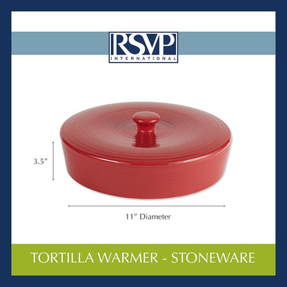 Tortilla Warmer 10 inch Red