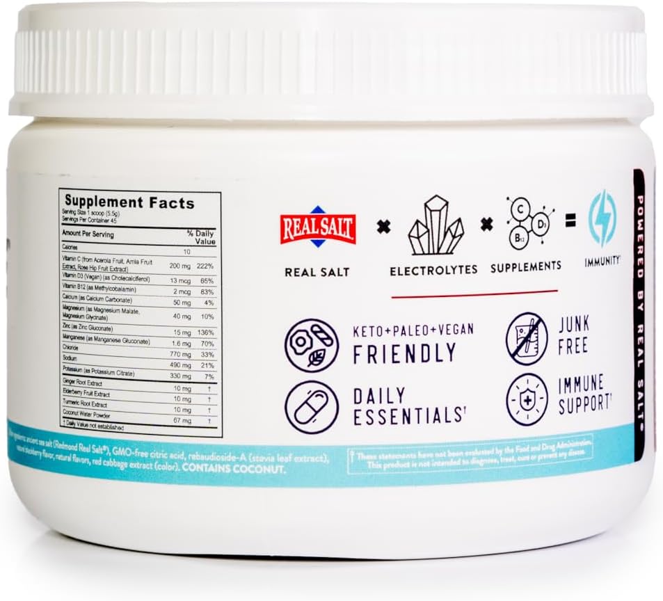 Supercharged Re-Lyte IMMUNITY Drink - Blackberry 8.73 oz. Jar