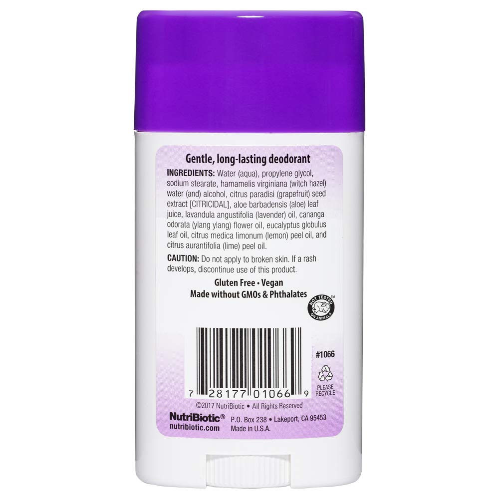 NutriBiotic Deodorant Lavender 2.6 oz.