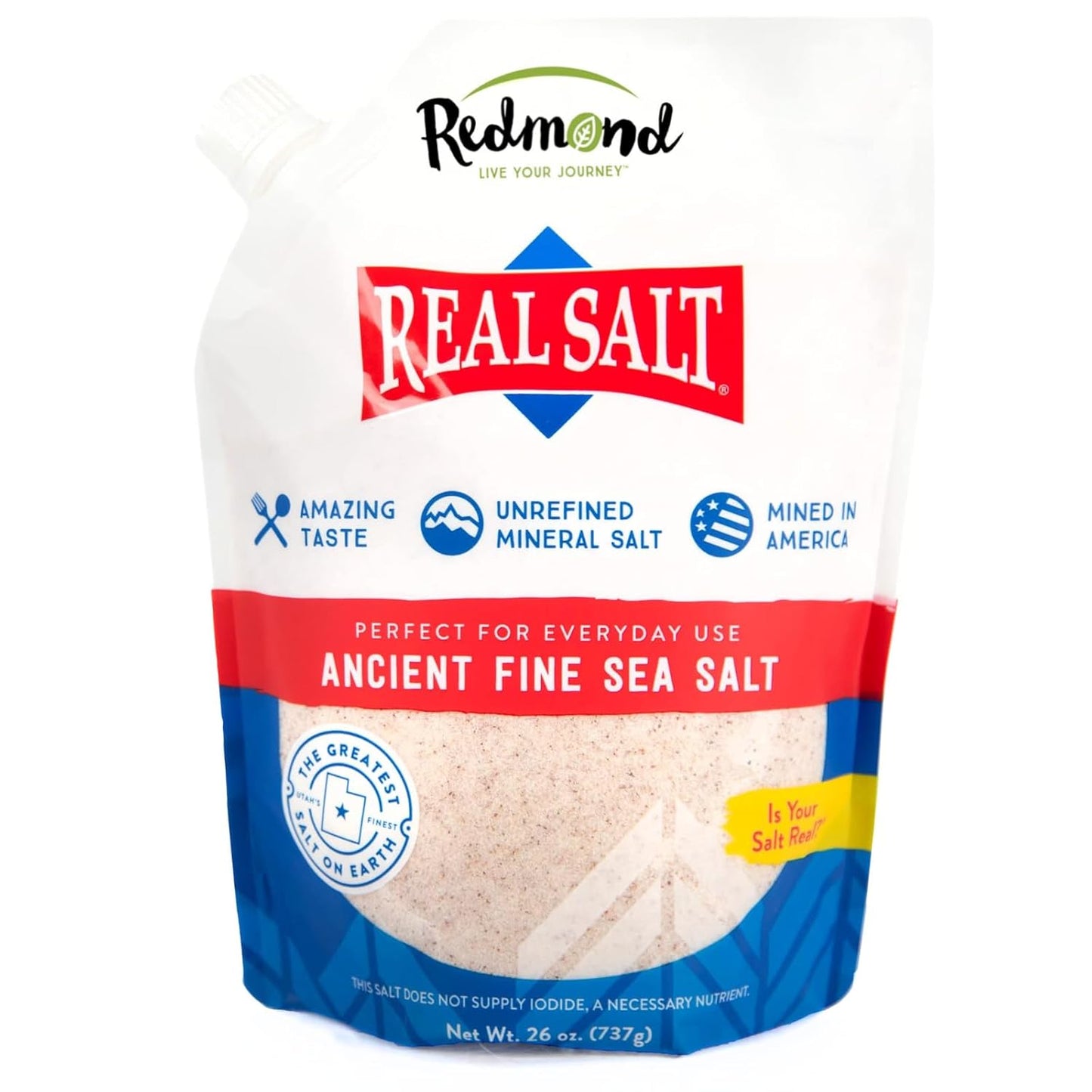 Real Salt-Natural Sea Salt 26 oz. bag