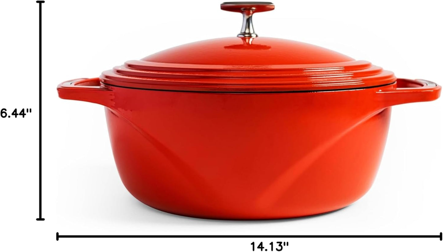Lodge Enamel 4.5 qt. Dutch Oven - Cherry On Top (Red)