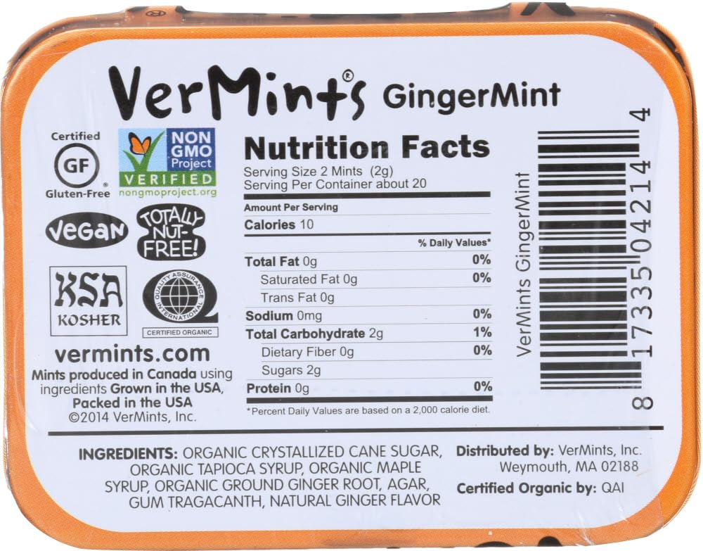 Vermints All Natural Gingermint 1.41oz.