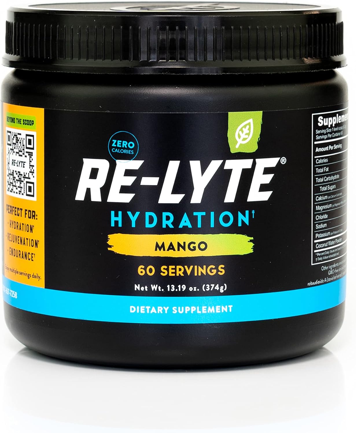 MANGO Re-Lyte Electrolyte Mix - 13.76 oz tub - 60 Servings