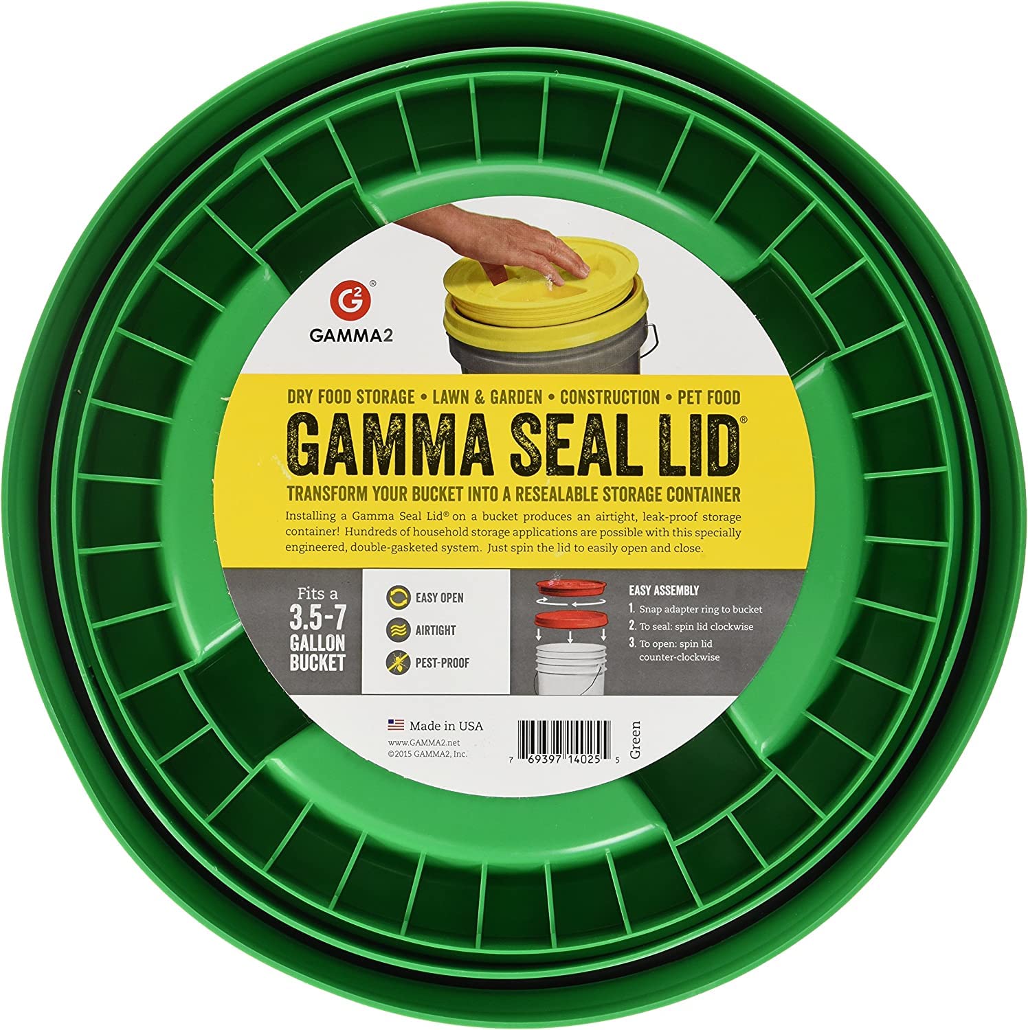 Gamma Seal Lid - Green