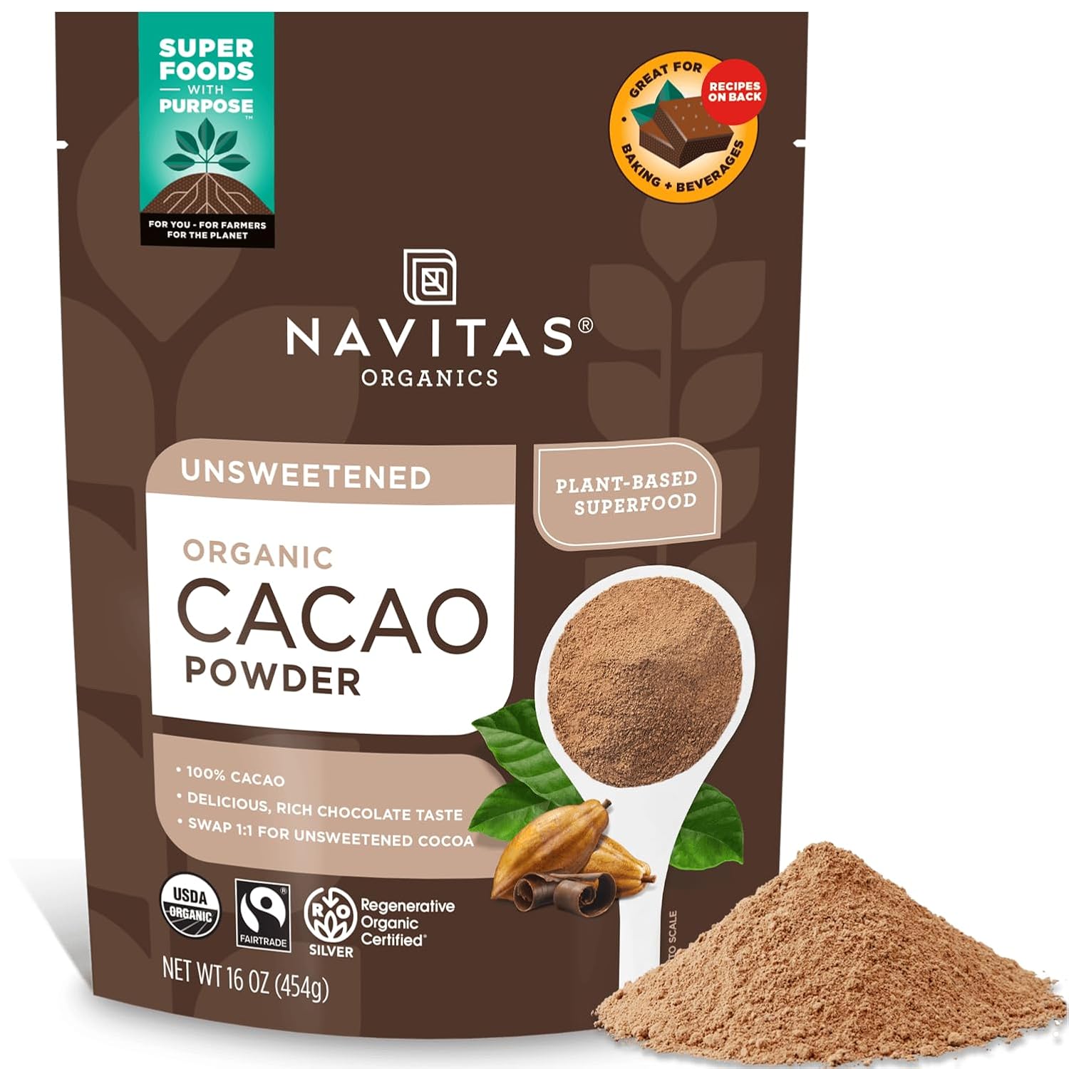 Cacao Powder Premium Raw  12oz.