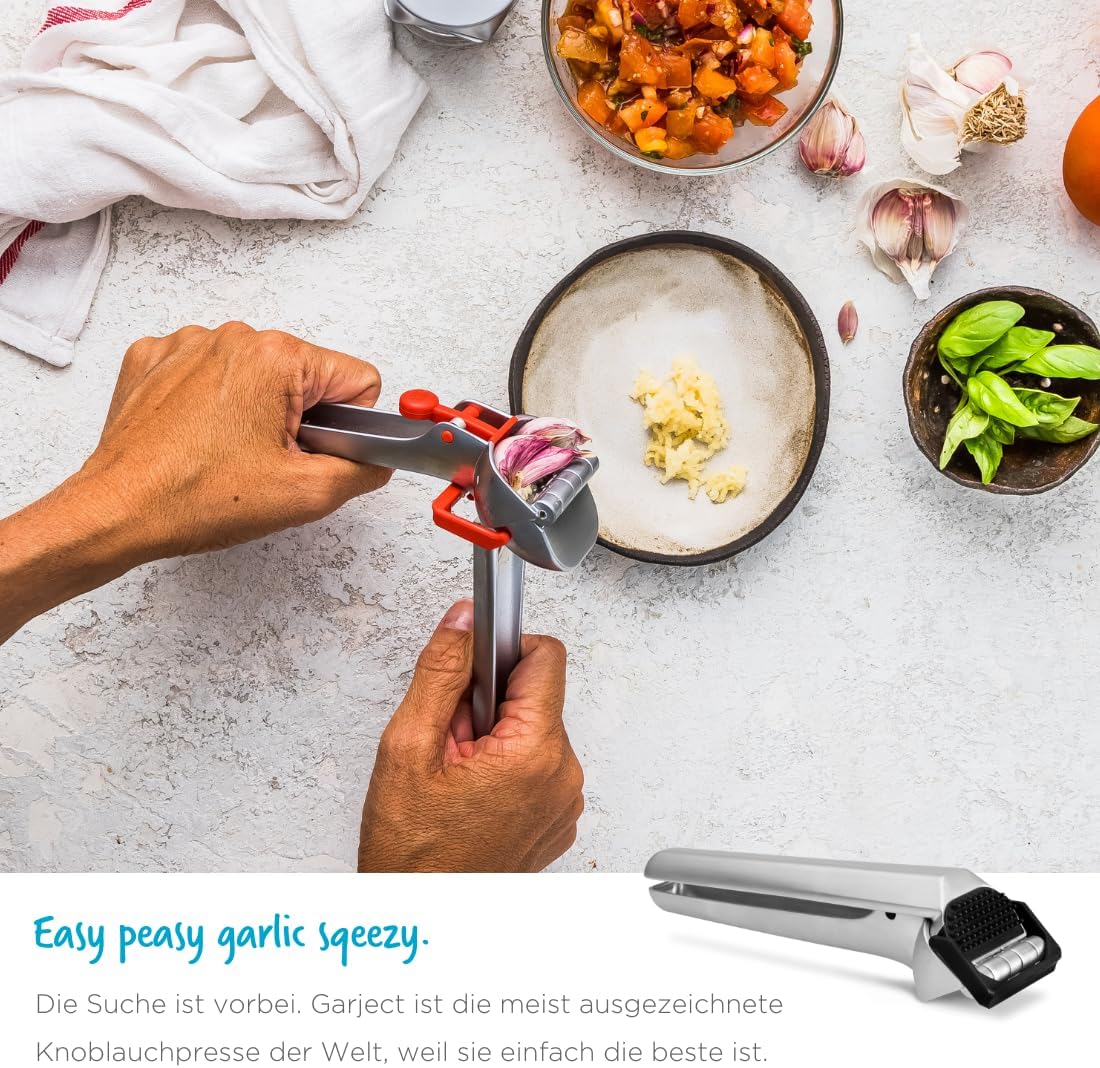 Garject - Stainless and Black (Garlic Press)