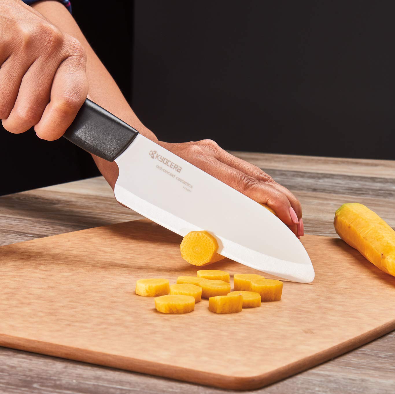 Ceramic Knife Gift Set: 3 inch Paring 5.5 inch Santoku