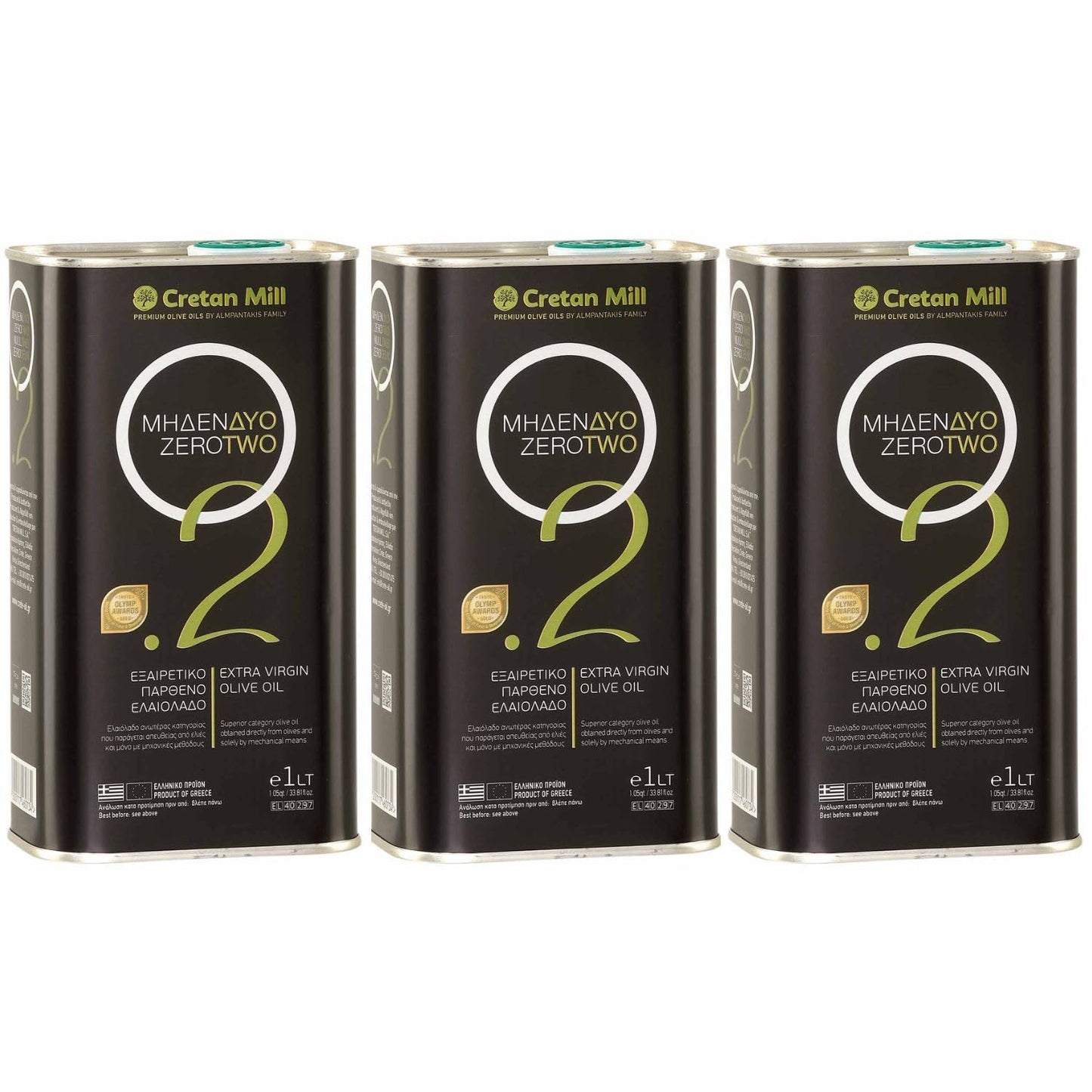 Cretan O2 Extra Virgin Olive Oil 3L TIN