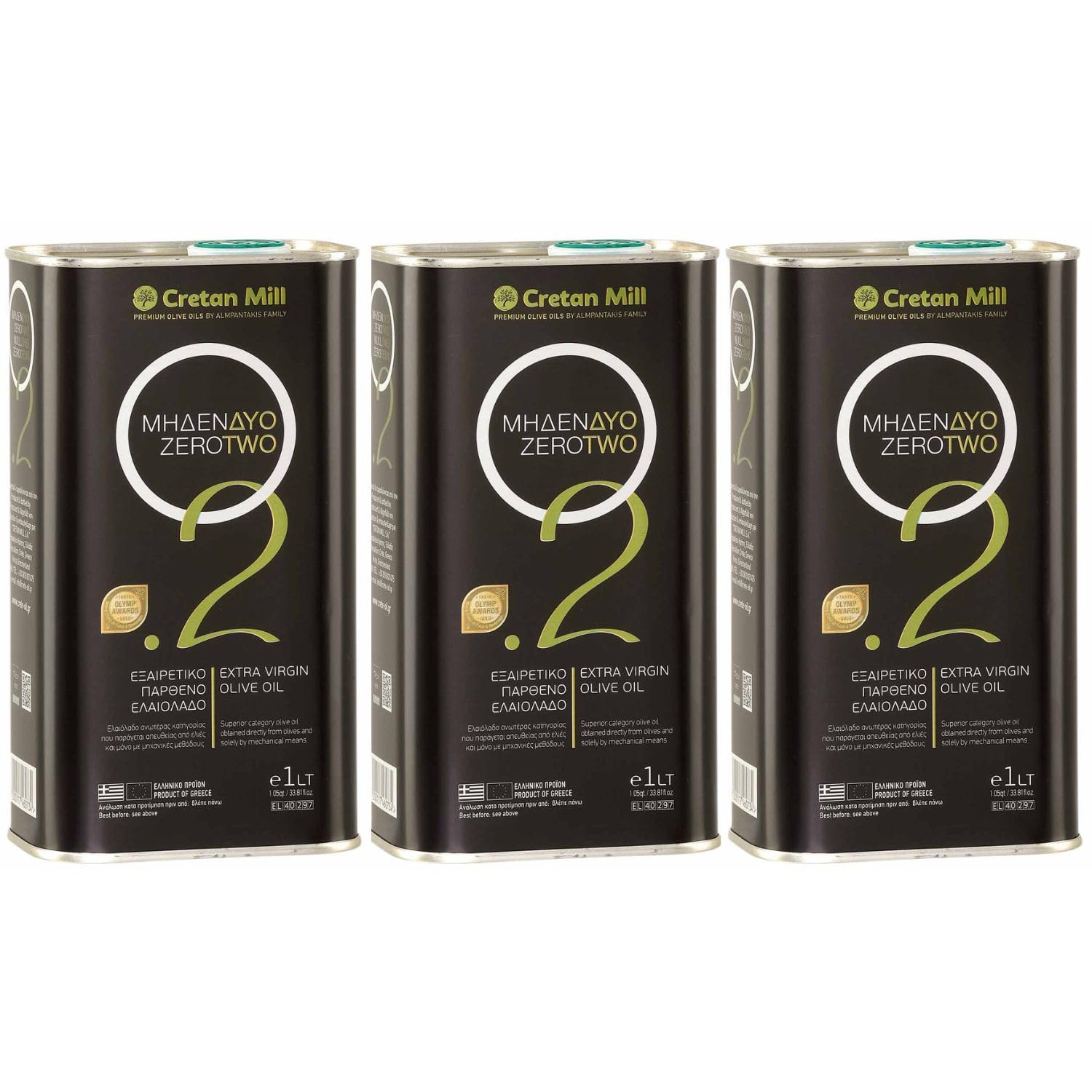 Cretan O2 Extra Virgin Olive Oil 3L TIN