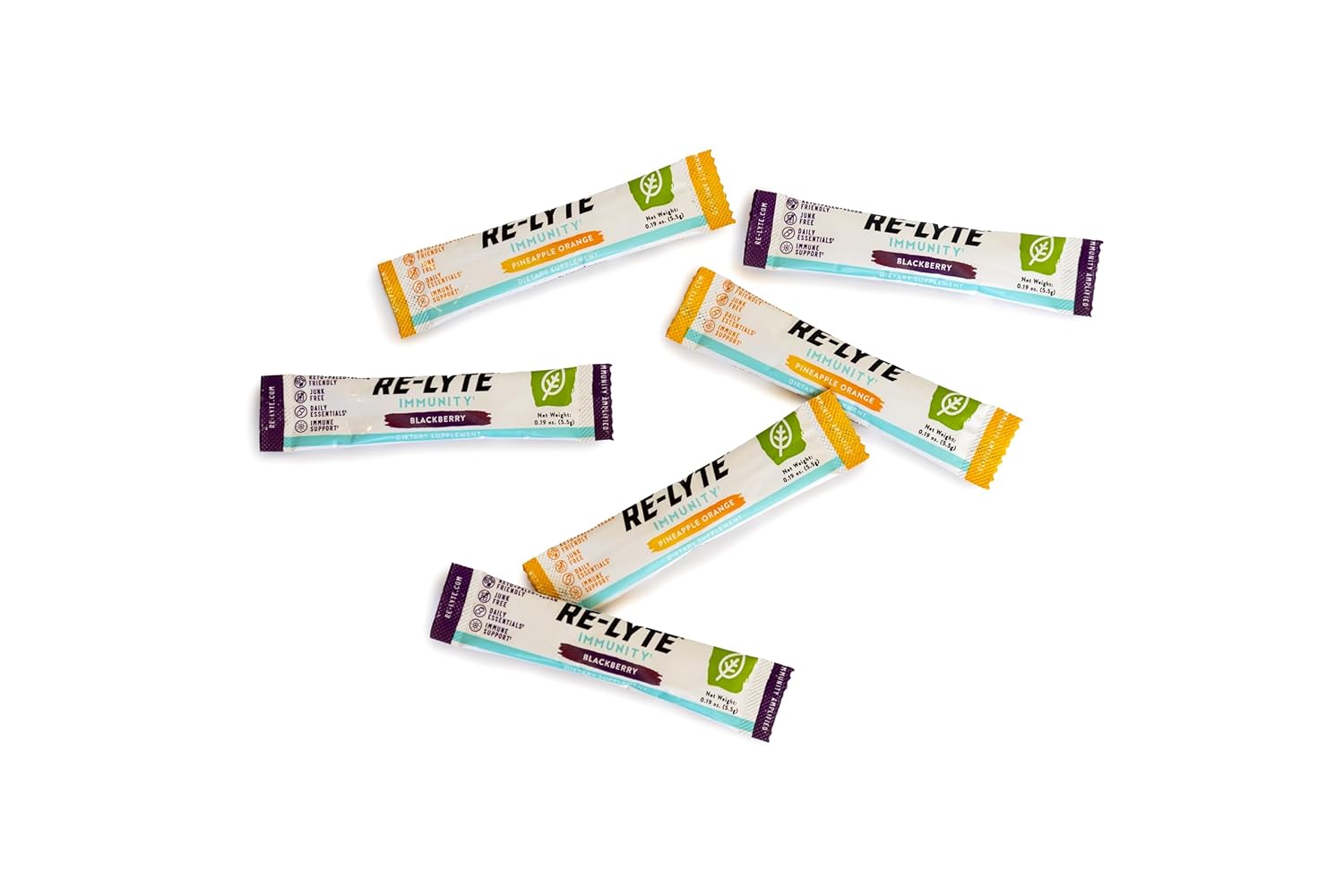 Supercharged Re-Lyte IMMUNITY Drink - Blackberry 15 Stick Box