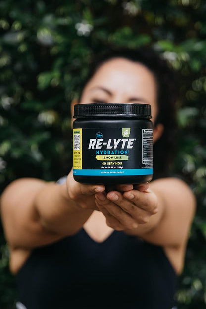 LEMON-LIME Re-Lyte Electrolyte Mix - 14.39 oz jar - 60 Servings