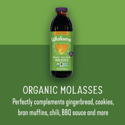 Organic Molasses 16 FL Oz Bottle