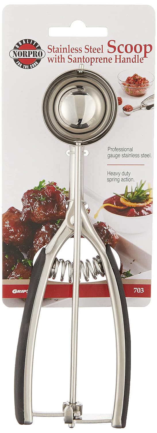 NorPro  2Tbsp/1oz/30ml/44mm  Stainless Steel Scoop