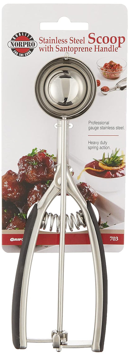 NorPro  2Tbsp/1oz/30ml/44mm  Stainless Steel Scoop