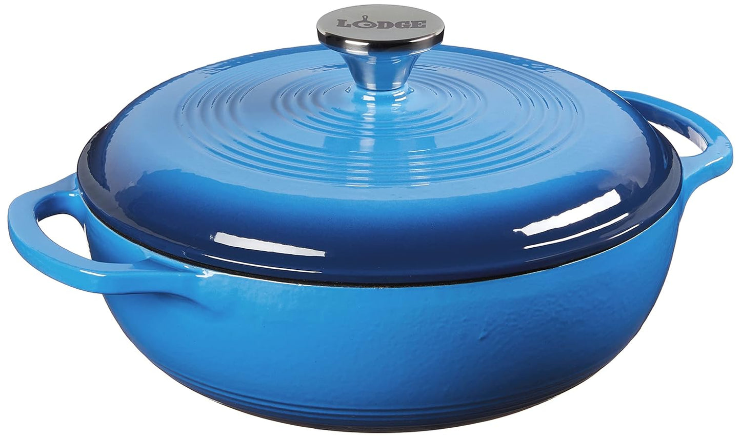 Lodge Enamel 3 qt. Dutch Oven - Blue
