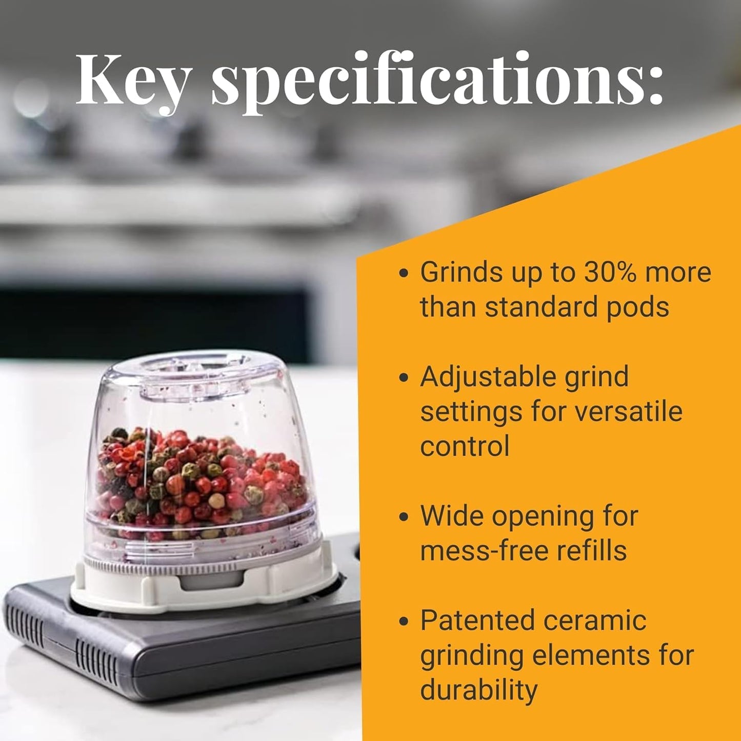 FinaMill Spice Mill - Pod Max