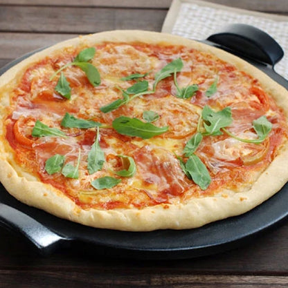 Emile Henry Ridged Pizza Stone 14.5 inch - Burgundy