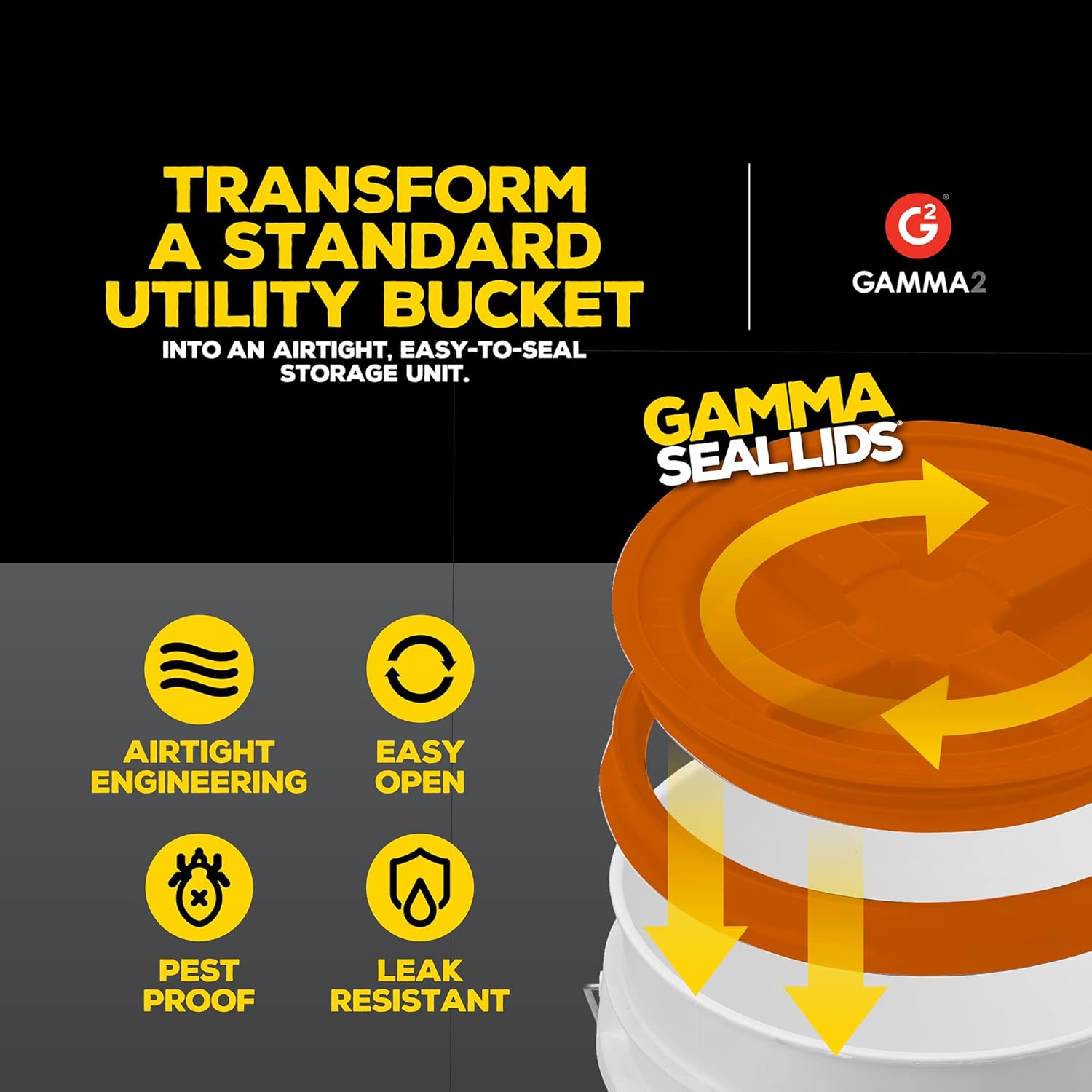 Gamma Seal Lid - Orange