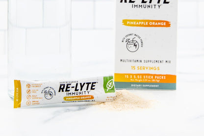 Supercharged Re-Lyte IMMUNITY Drink - Pineapple Orange 15 Stick Box
