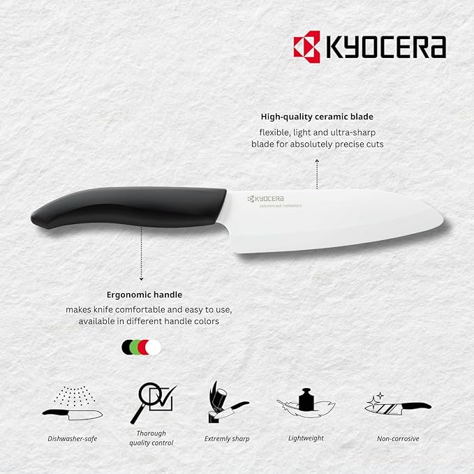 Ceramic Paring Knife, 3 inch Red Handle