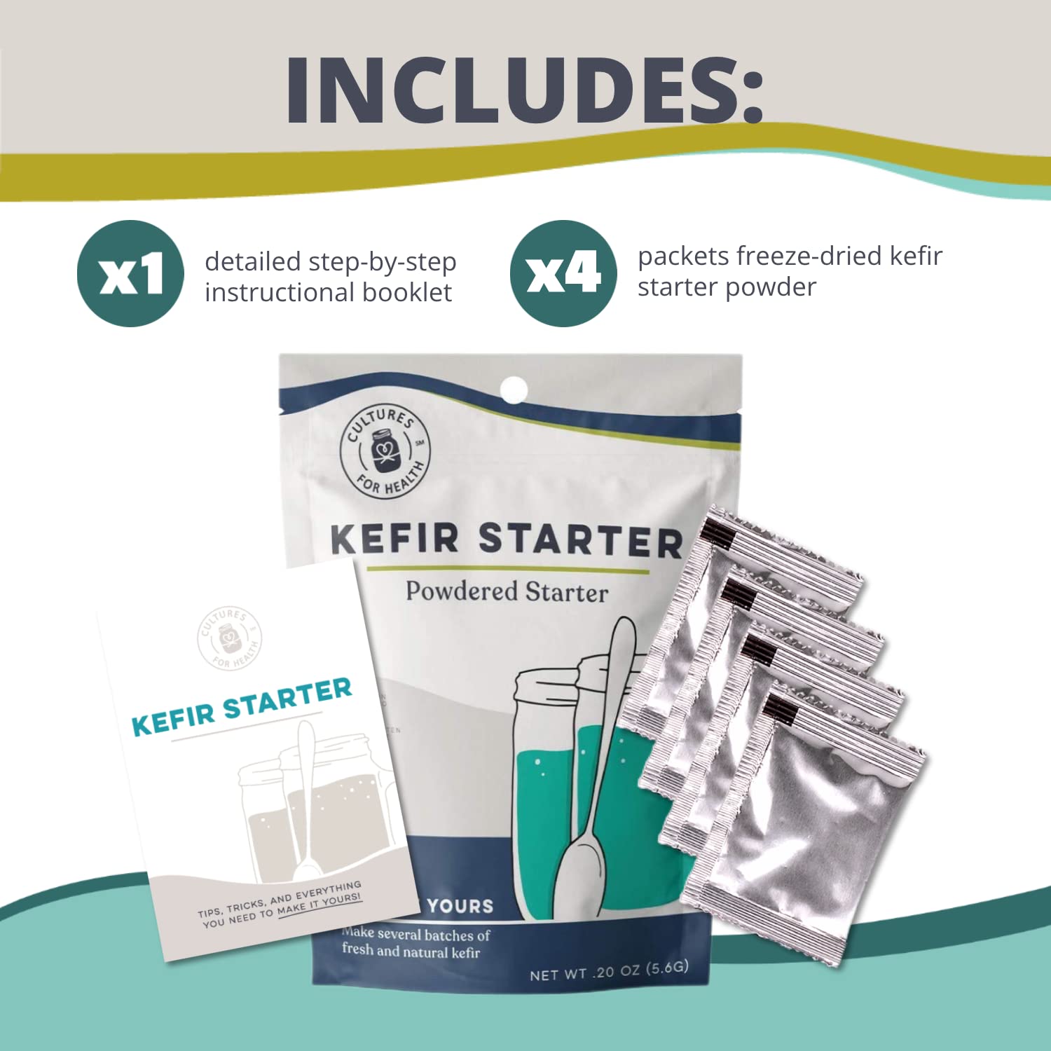 Kefir Culture Starter (4 single packs)