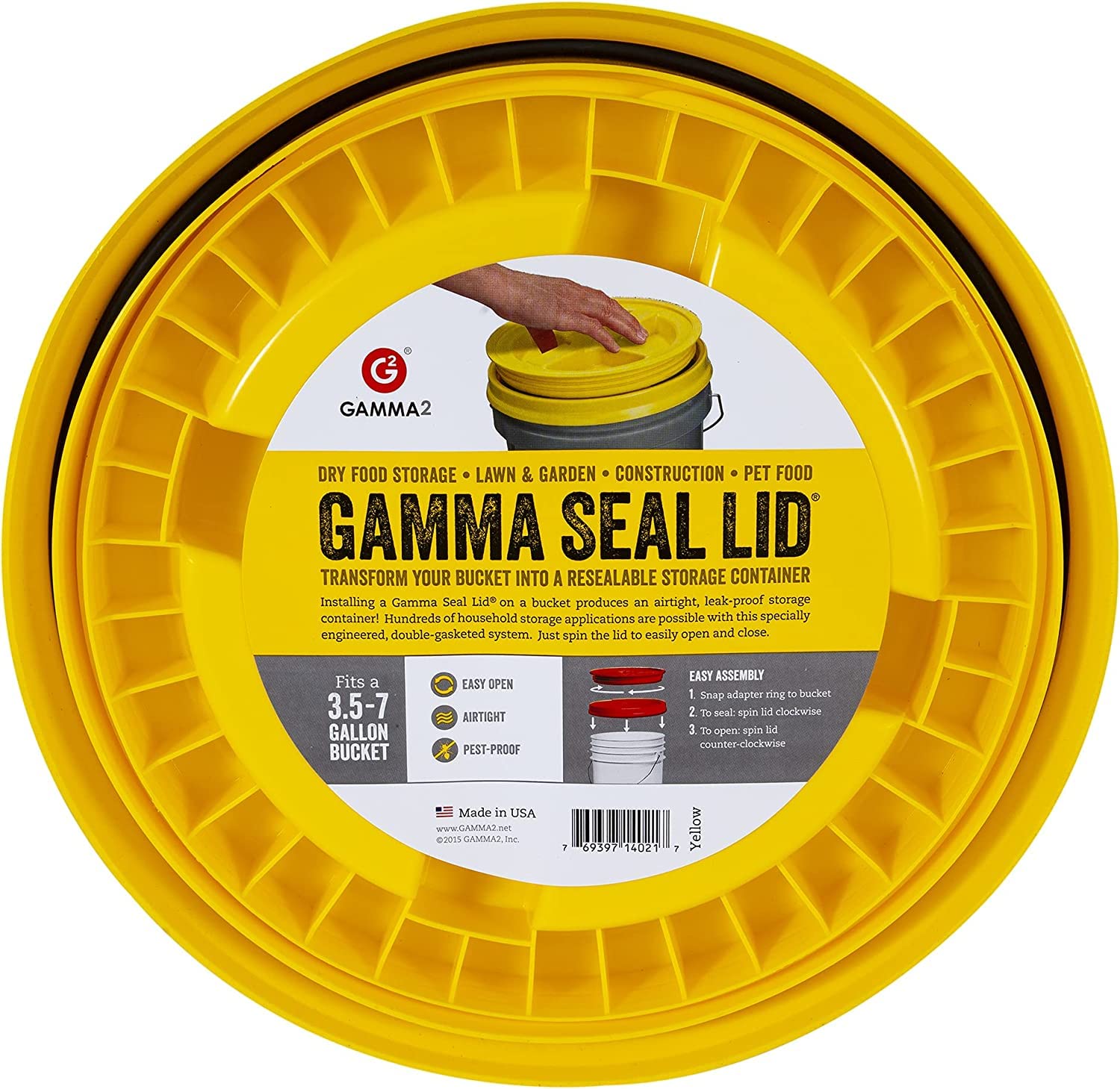 Gamma Seal Lid - Yellow