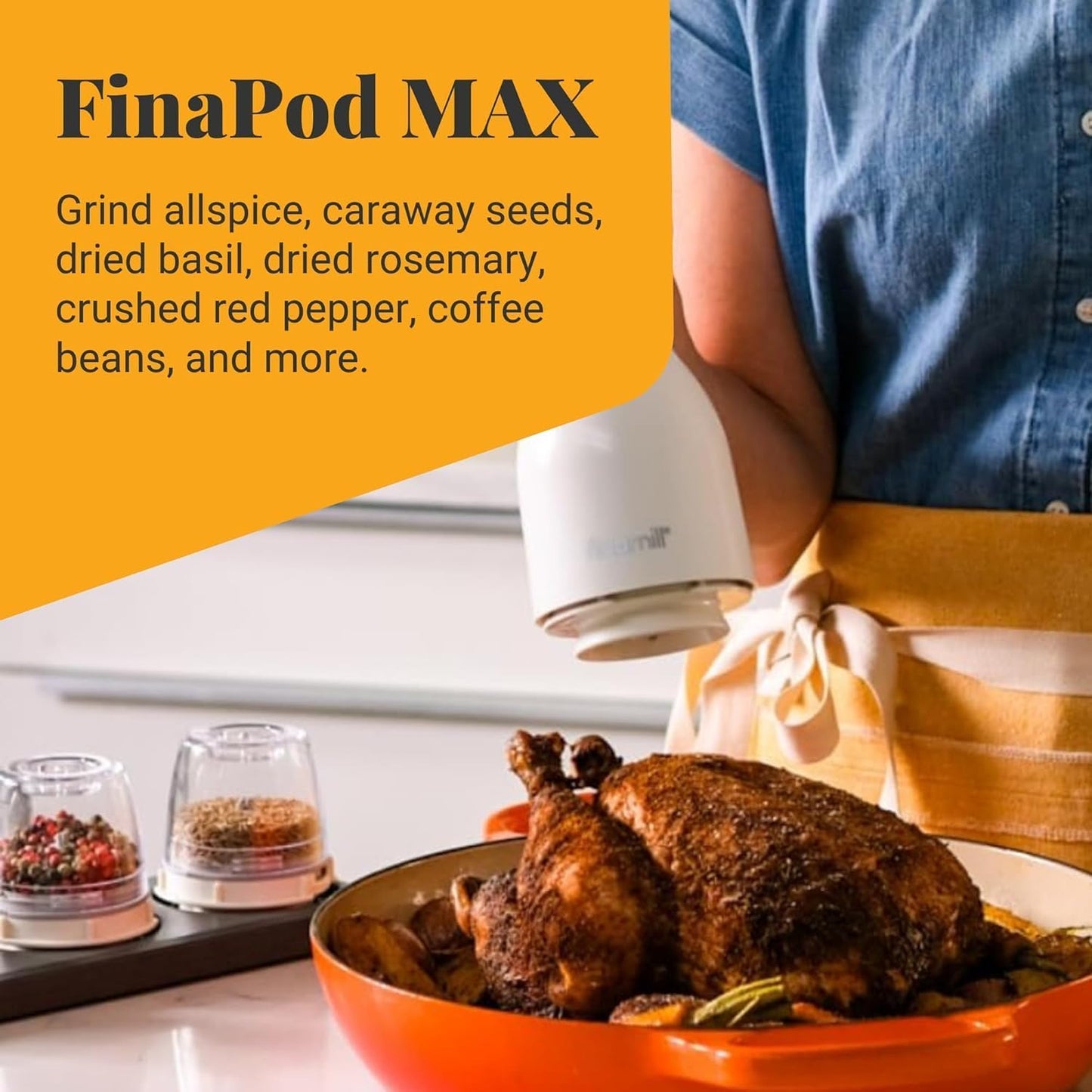 FinaMill Spice Mill - Pod Max