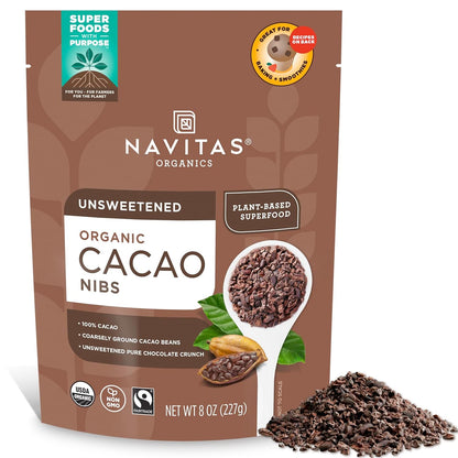 Cacao, Raw Organic Nibs 8oz.