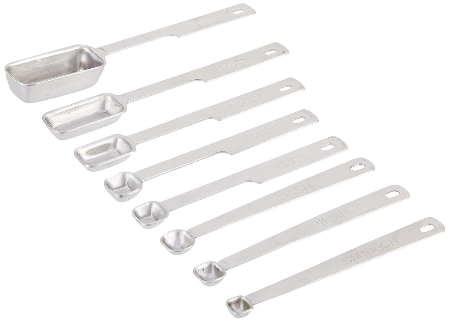 8-Piece Measuring Spoon Set Stainless Steel (Spoons Fit into Spice Jars)