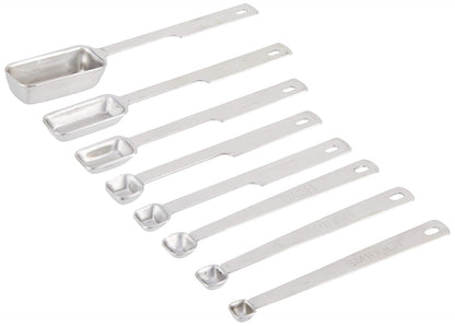 8-Piece Measuring Spoon Set Stainless Steel (Spoons Fit into Spice Jars)