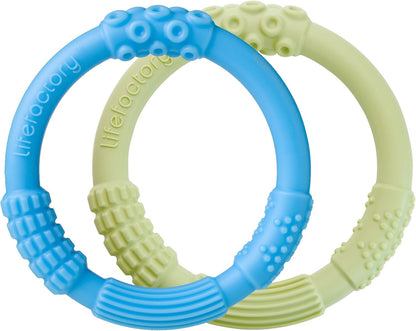 Lifefactory Multi-sensory Teether SPR GREEN/YELLOW
