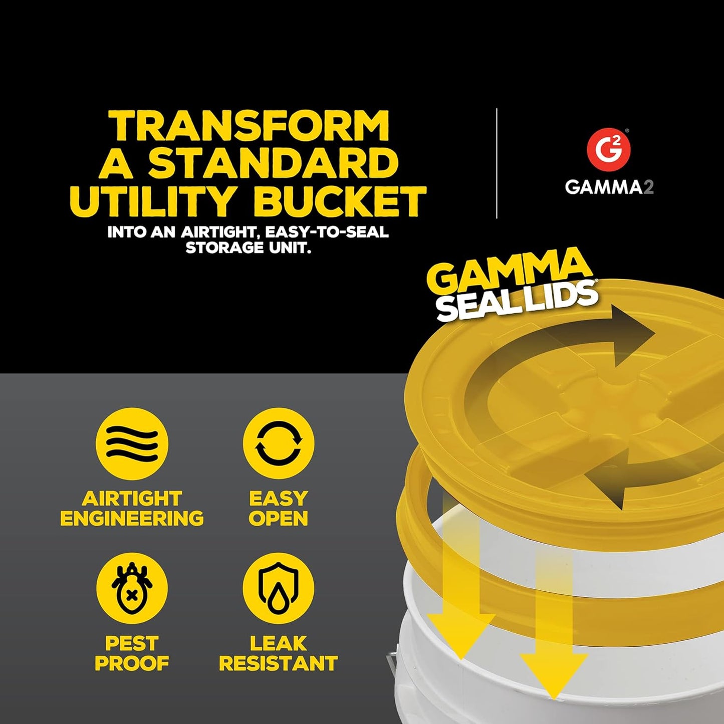 Gamma Seal Lid - Yellow