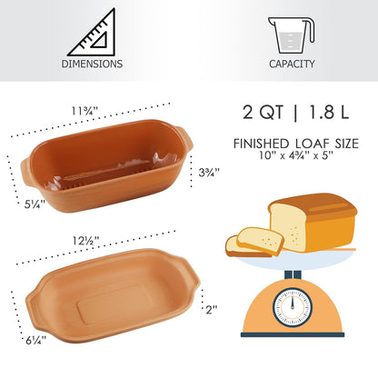 Eurita Clay Pot Loaf Baker 2 Qt