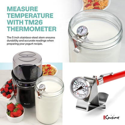 EuroCuisine YM360 Yogurt and Greek Yogurt Maker (Black))