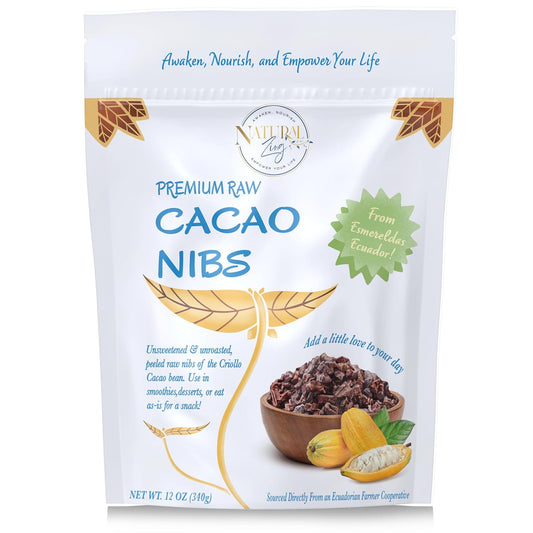 Cacao, Raw Organic Nibs 12oz.
