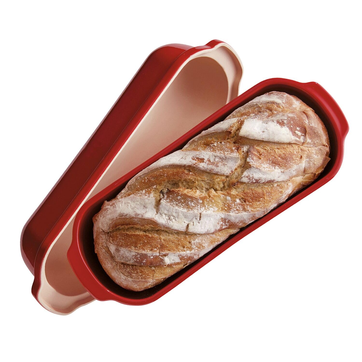 Emile Henry Large Bread Loaf Baker - Burgundy