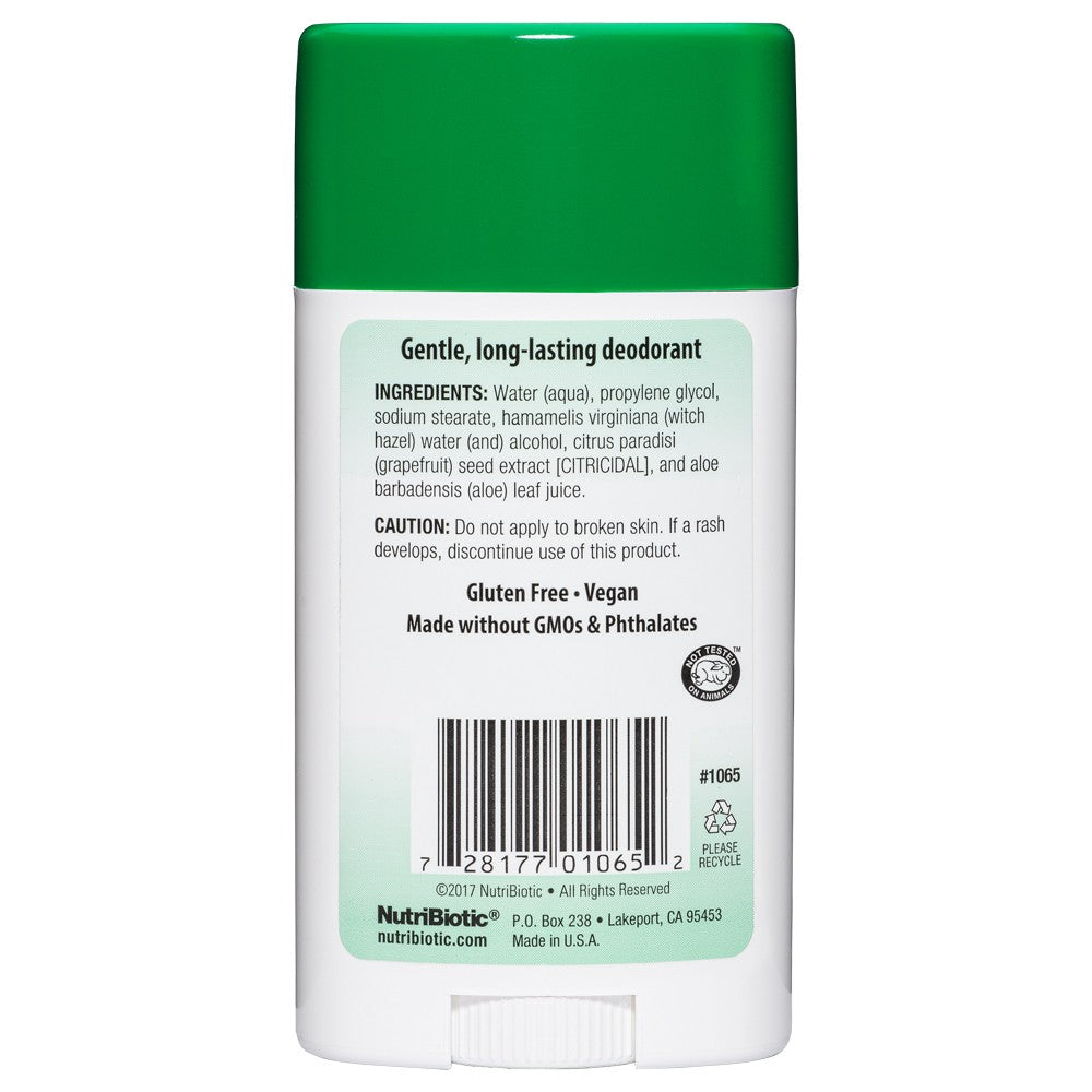 NutriBiotic Deodorant Unscented 2.6 oz.