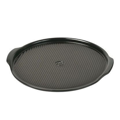 Emile Henry Ridged Pizza Stone 14.5 inch - Charcoal