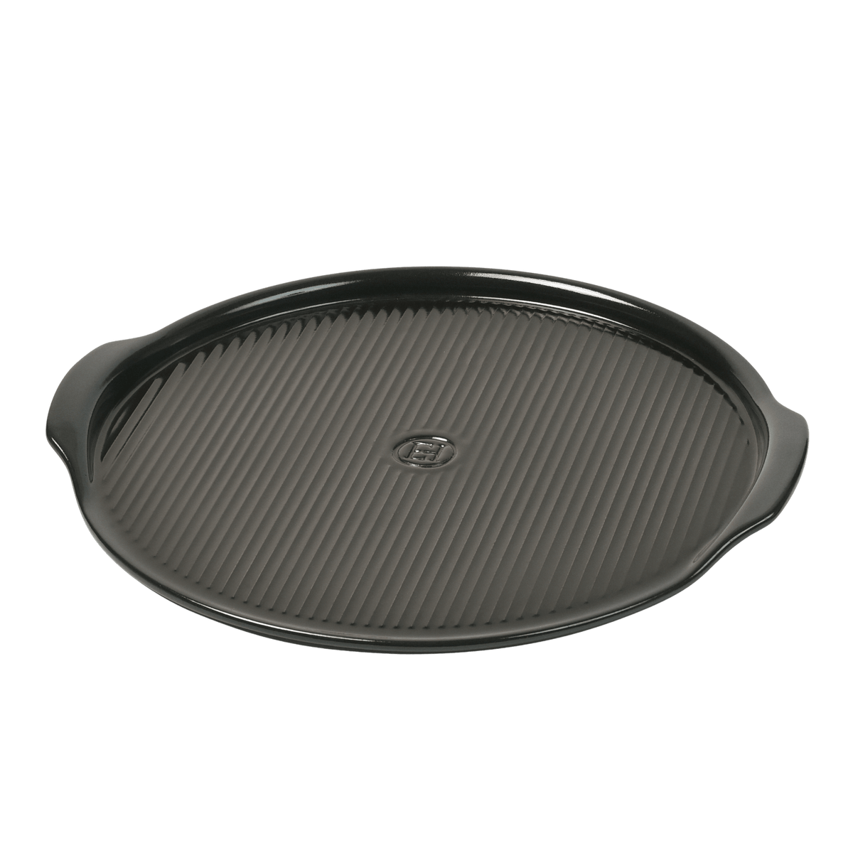 Emile Henry Ridged Pizza Stone 14.5 inch - Charcoal