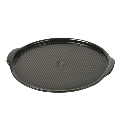 Emile Henry Ridged Pizza Stone 14.5 inch - Charcoal