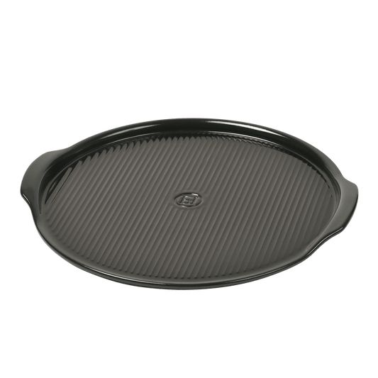 Emile Henry Ridged Pizza Stone 14.5 inch - Charcoal