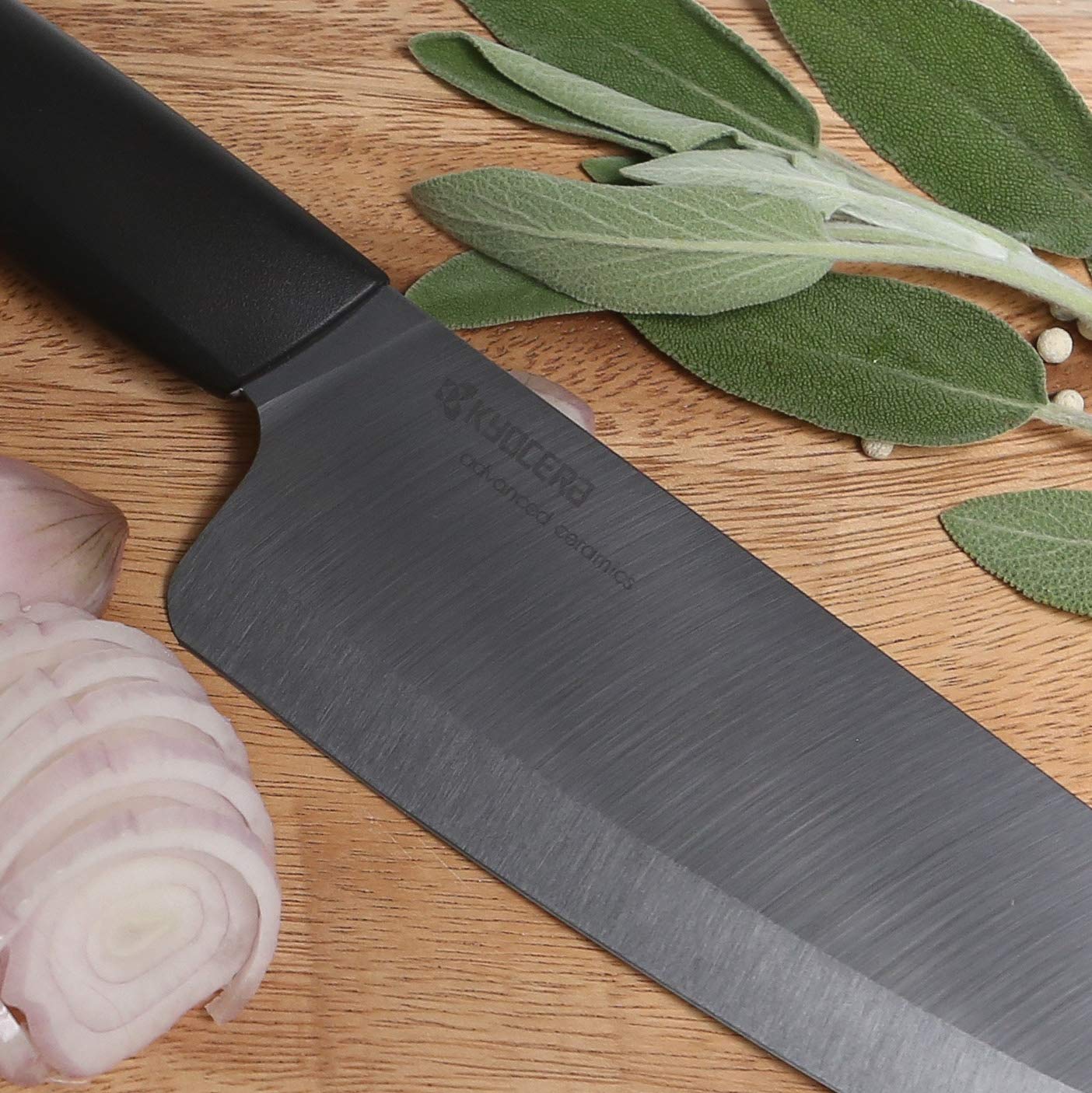 Ceramic Knife, 5.5 inch Santoku Black