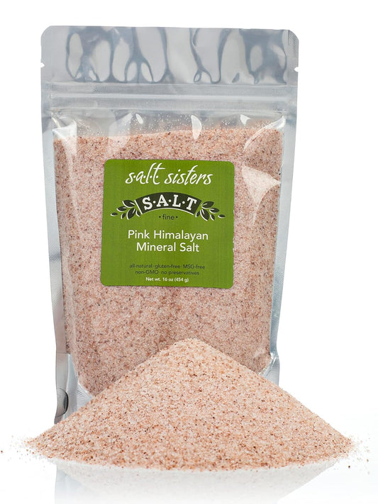 Pink Himalayan Mineral Salt, Fine 5oz