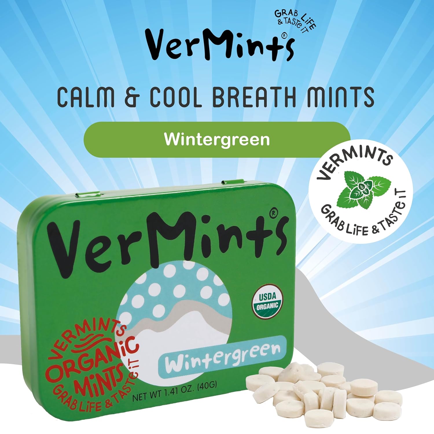 Vermints All Natural Wintergreen 1.41oz.