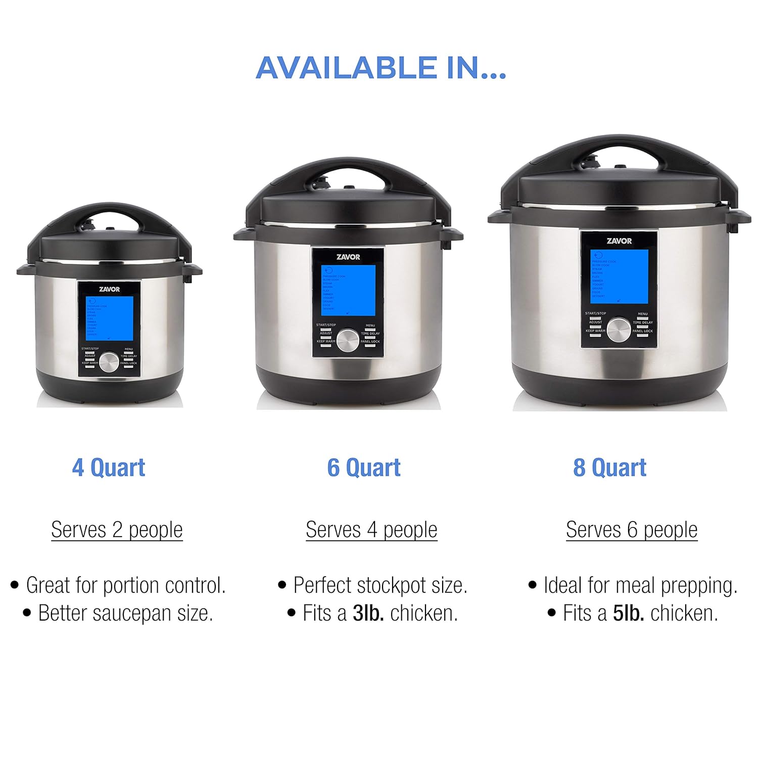 Zavor LUX LCD Multi Cooker 8QT (ZSELL03)