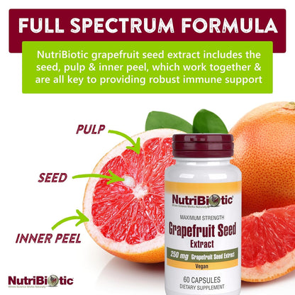 Nutribiotic Grapefruit Seed Extract Capsules 250mg 60caps